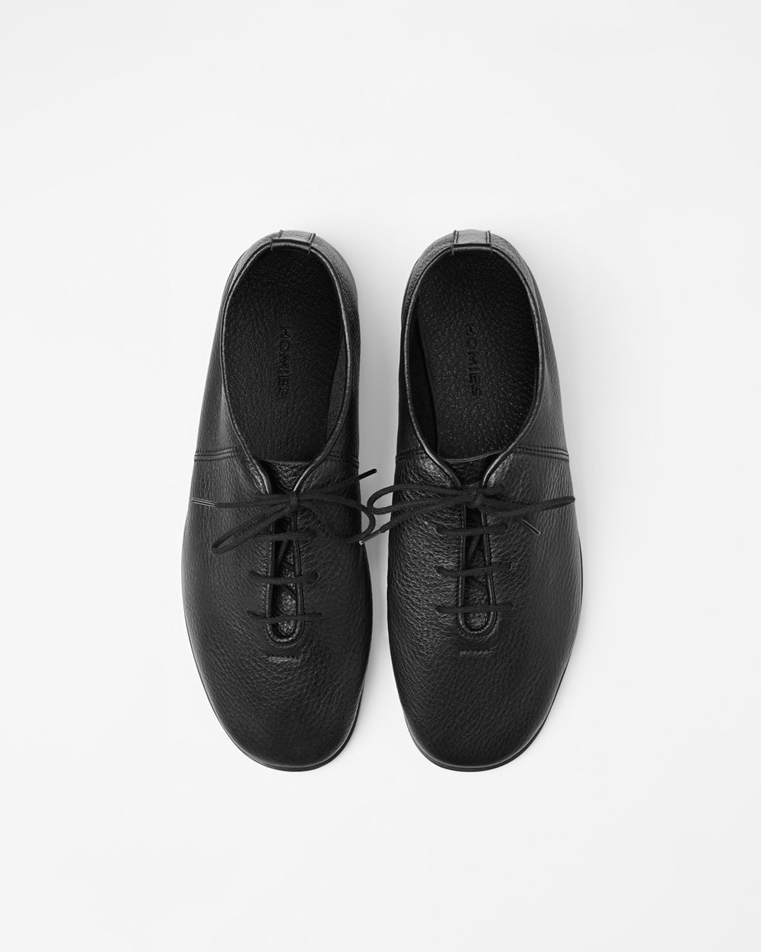 邦楽 LGY / JOINTED 2 HOMIES CHILL LACES Black — Leather Jazz-Style Lace-Up Shoes for Men | HOMIES